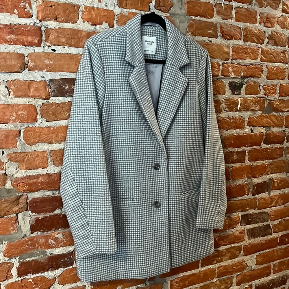 Abercrombie & Fitch Heavyweight Wool Blazer Coat